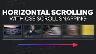Create a horizontal media scroller with CSS