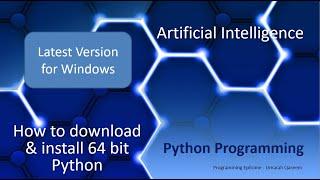 How to download Latest version of 64 bit Python for Windows