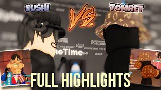 TOMRET vs Sugar Ray Sushi FIGHT HIGHLIGHTS | DBP PPV (ROBLOX BOXING BETA)