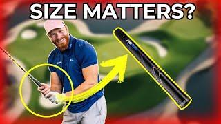 Can THICK GRIPS make you HIT IT STRAIGHTER? (Grip Fitting)