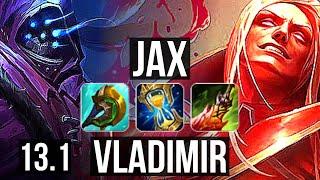 JAX vs VLADIMIR (TOP) | 2.9M mastery, 6 solo kills, 600+ games, 7/2/3 | KR Master | 13.1