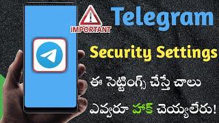 How to Secure your Telegram Account | Telegram Two-Step Verification | Telugu