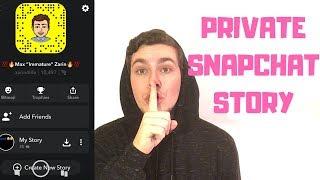 Everything You Need To Know About Private Stories On Snapchat!!! | How To Make A Private SC Story