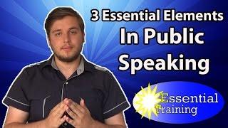 Three Essential Elements in Public Speaking