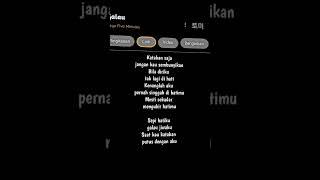 lirik lagu galau #galau  #liriklagu #sadsong #fyp