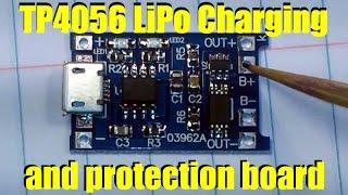 TP4056 LiPo Charging and protection board