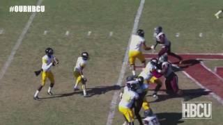 Bowie State's Amir Hall HOOKS UP with Nyme Manns for a 52-yard TOUCHDOWN