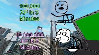 10,000,000 XP in 3 Minutes (Roblox Parkour)