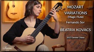 Beatrix Kovacs plays Mozart Variations Magic Flute Op. 9 by Fernando Sor on a 2023 Daniele Chiesa