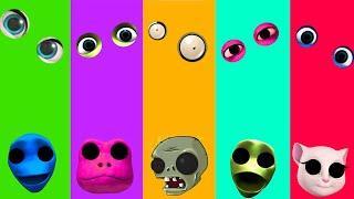 Wrong eyes Da Mu Tu Cosita and Red Patila and Pvz Zombie and Green Cosita and Talking Angela