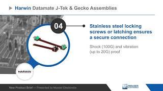 Harwin Datamate J-Tek & Gecko FPC Assemblies — New Product Brief | Mouser Electronics