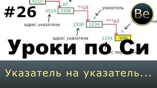 Язык Си с нуля - Урок 26 - Указатель на указатель