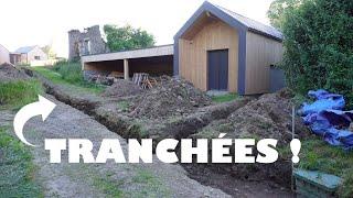 PAGAILLE SUR LE CHANTIER ! ON CREUSE LES TRANCHÉES POUR RACCORDER LA MAISON  - EP.175