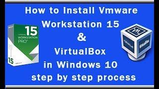 How to Install Vmware Workstation 15 pro in Windows 10 || Download and Install VirtualBox in Win 10