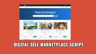 Digital Sell Marketplace Script