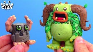 Making My Singing Monsters with Clay  Noggin and Entbrat ► Roman Clay