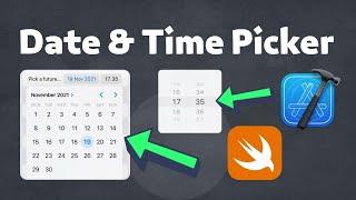 How to create a Date & Time Picker in Xcode (SwiftUI / iOS)