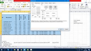 Форматирование таблицы в Excel.