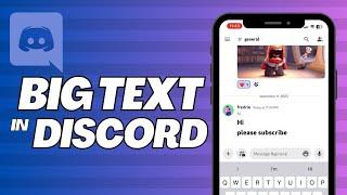 How to Make BIG Text in Discord (Full Tutorial 2023)