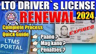 Paano Magrenew Ng Lisensya 2024 Driver's License Renewal 2024 How To Renew LTO Driver's License