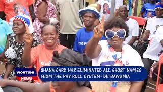 GHANA CARD HAS ELIMINATED ALL GHOST NAMES FROM THE PAY ROLL SYSTEM- DR BAWUMIA