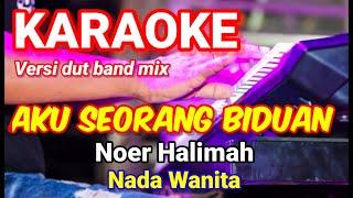 BIDUAN - Noer Halimah | Karaoke dut band mx nada wanita | Lirik