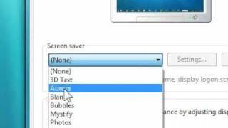 How to change the screen saver in Windows 7