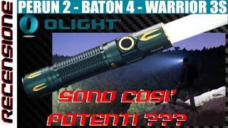 I try the famous OLIGHT torches REVIEW Perun 2 Baton 4 Warrior 3S