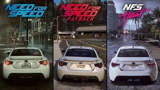NFS (2015) vs NFS Payback (2017) vs NFS Heat (2019) Comparison | Graphics, Handling and More!