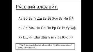Learn Russian online for  free: lesson 1. Russian alphabet.
