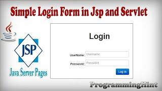 Login Form using JSP + Servlet + JDBC + MySQL Example ||  How to create a login form