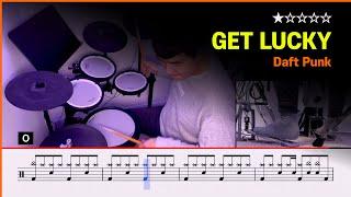 [Lv.02] Daft Punk - Get Lucky () Pop Drum Cover with Sheet Music