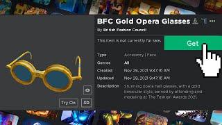 [Tutorial] GET the BFC Gold Opera Glasses in Roblox for FREE!