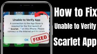 how to fix unable to verify app scarlet 2023 | unable to verify app scarlet fix | verify scarlet app