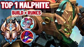 Wild Rift Top 1 Malphite - Challenger Full Ranked