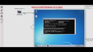 How to install windows machine in GNS3