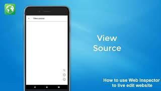 Web Inspector - Edit Website with HTML/CSS