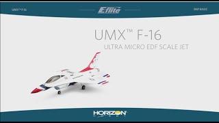 E-flite® UMX™ F-16 EDF BNF Basic