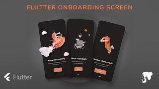 Flutter Onboarding Screen UI
