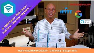 Nedis Smartlife Produkter / Motion / Water / Camera / "Siren" / Smoke