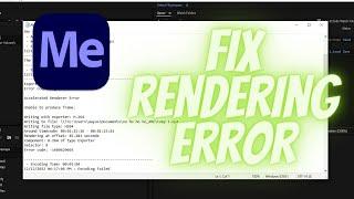 Fix Accelerated Renderer Error in Adobe Media Encoder & After Effects #mediaencoder #aftereffects