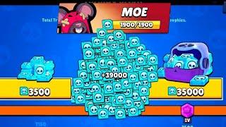 WOW!! MOE IS HERE!!LEGENDARY GIFTS!! 10,000 TROPHY ROAD!! BRAWL STARS UPDATE!!