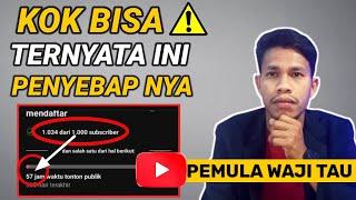 penyebab jam tayang youtube tidak bertambah