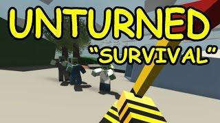 Unturned | MINECRAFT ZOMBIE SURVIVAL | Funny Moments!