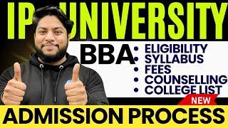 IP University BBA Entrance exam syllabus Admission process IPU CET 2024 marking scheme