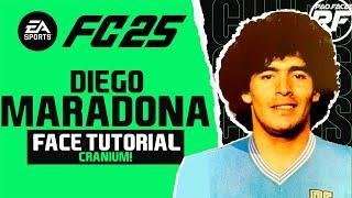 EA FC 25 DIEGO MARADONA FACE CRANIUM -  Pro Clubs Face Creation - CAREER MODE - LOOKALIKE NAPOLI