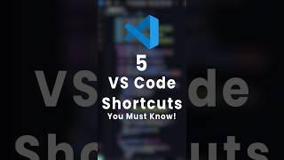 5 VS Code Shortcuts You Must Know | VS Code Tips and Tricks #shorts #vscode