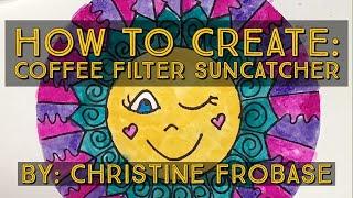 Artsonia After School Art Club - Christine Frobase - Coffee Filter Suncatcher