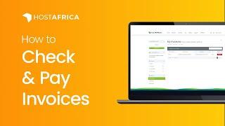 How to Check and Pay Invoices in HOSTAFRICA Client Area