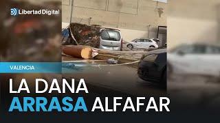 La DANA arrasa Alfafar, localidad muy próxima a la ciudad de Valencia